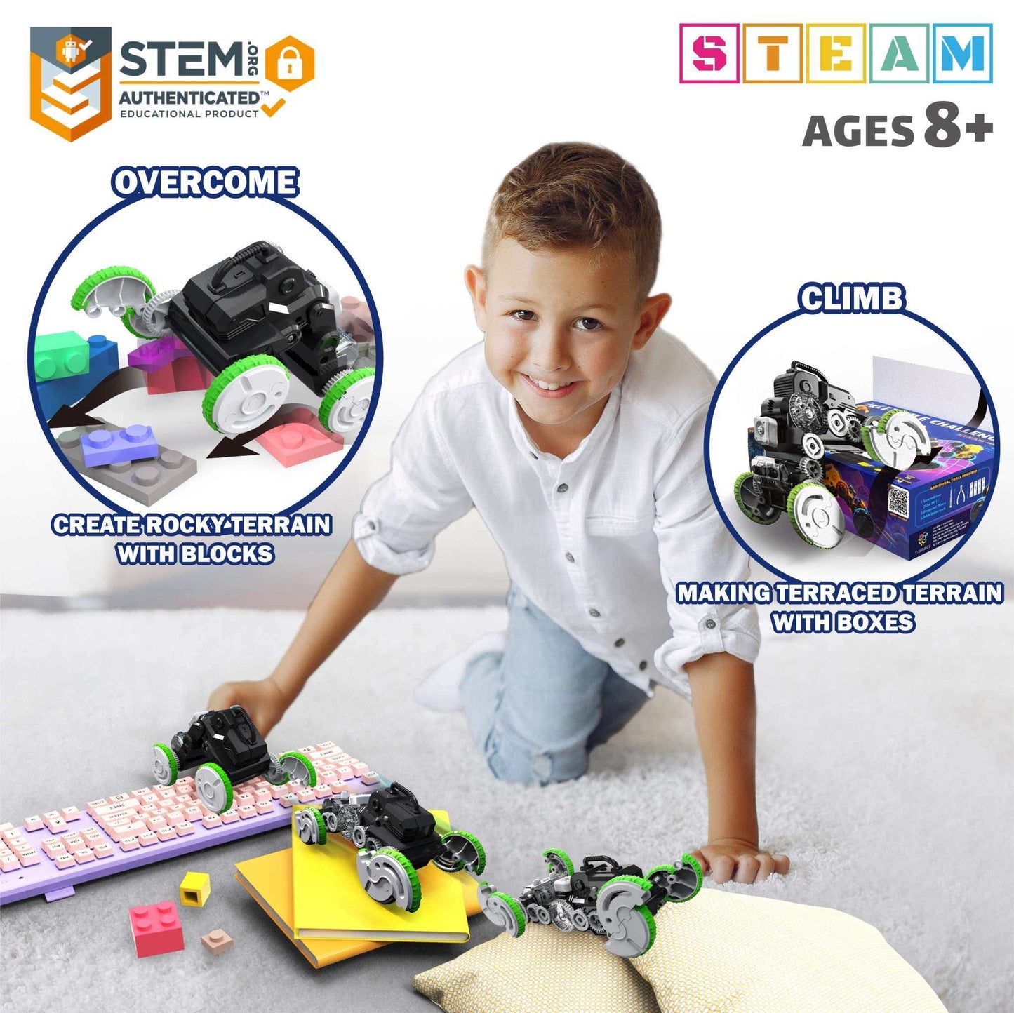 a boy is assembling Collins