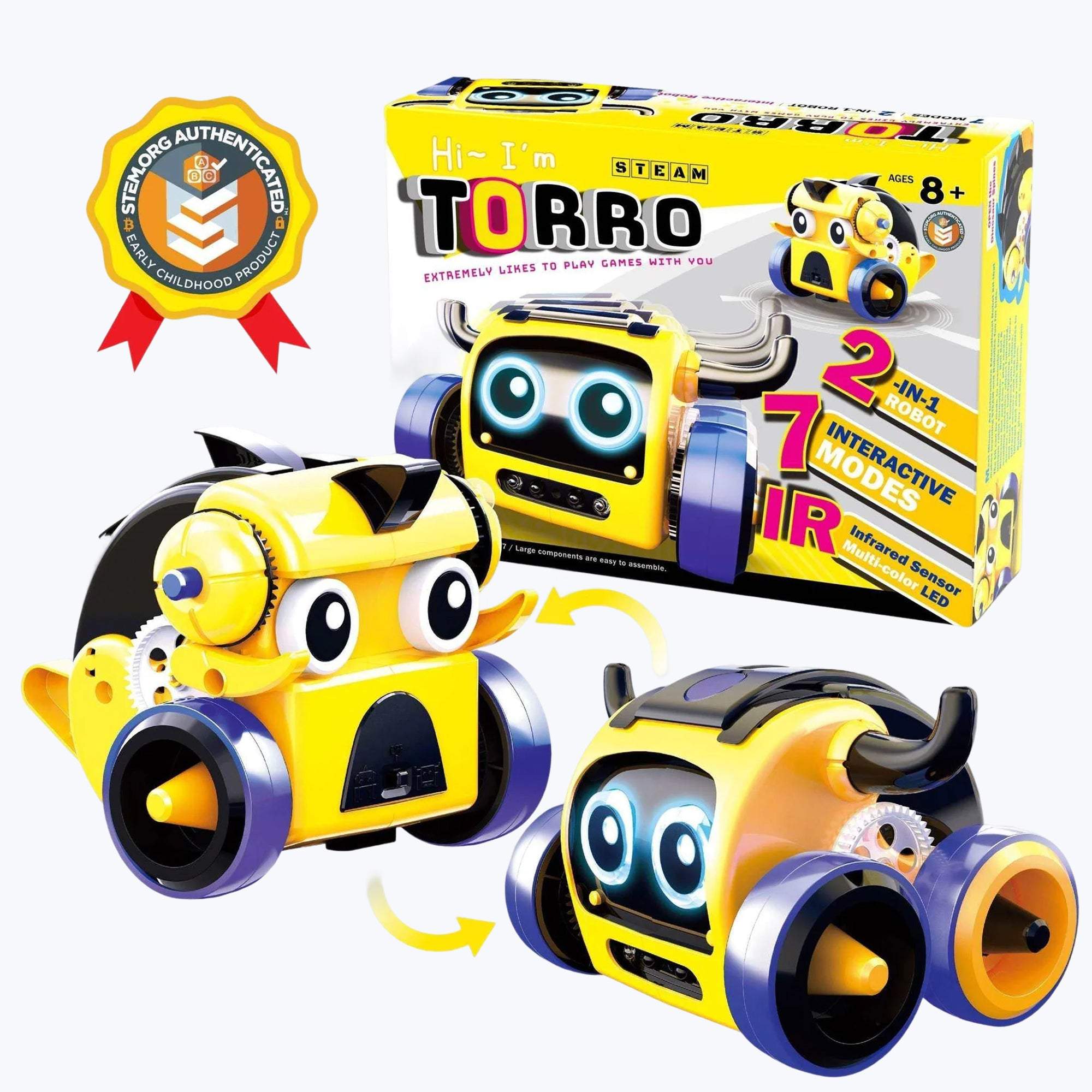 TORRO The 2-in-1 Bull & Dino Bot - an Interactive Educational Robot